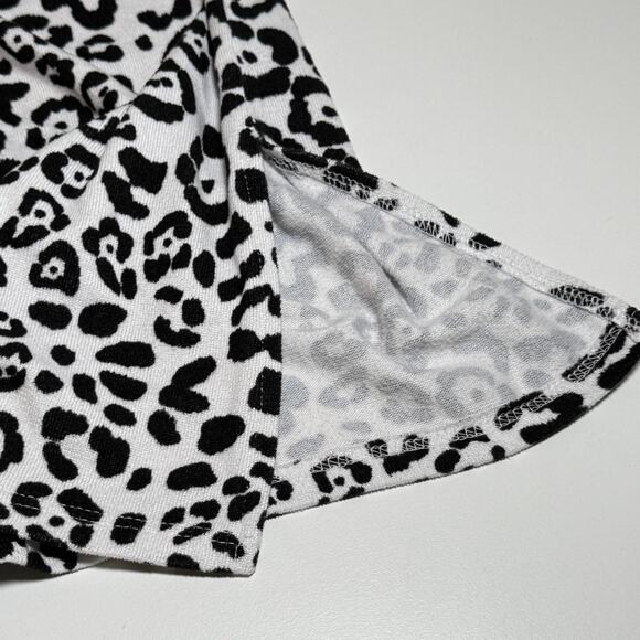 Animal Print Ashley Stewart Knit Top Tunic Side Slit Sz 22/24 Career Mob Wife - Picture 8 of 9